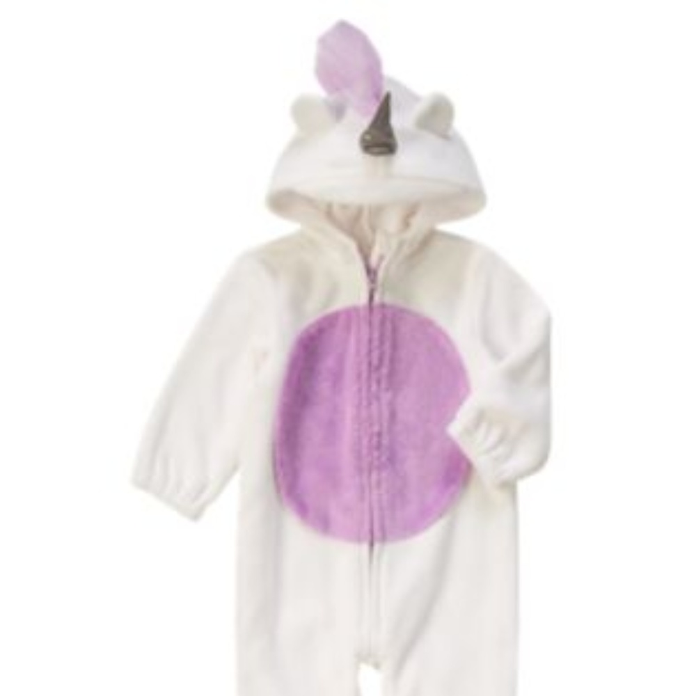 Soft Fleece Unicorn Costume-Size 12-18 Mos